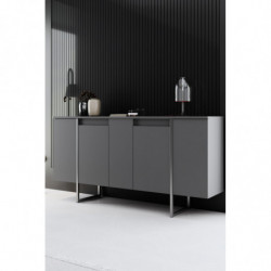 Aparador Luxe Antracita Plata Practica Hogar