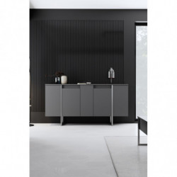 Aparador Luxe Antracita Plata Practica Hogar