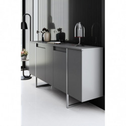 Aparador Luxe Antracita Plata Practica Hogar