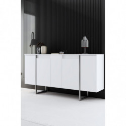 Aparador Luxe Blanco Plata Practica Hogar