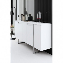 Aparador Luxe Blanco Plata Practica Hogar