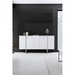 Aparador Luxe Blanco Plata Practica Hogar