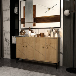 Mueble TV Myria Roble Zafiro Practica Hogar