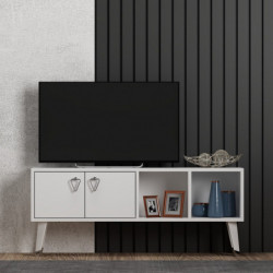 Mueble TV Crava Blanco Practica Hogar