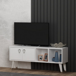 Mueble TV Crava Blanco Practica Hogar
