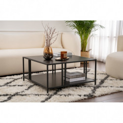 Mesa de centro Uranüs Chipboard Negro Practica Hogar