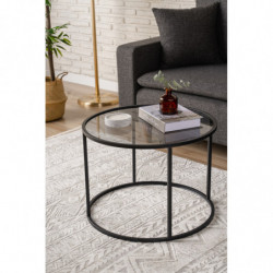Mesa de centro Startis 60 Negro Practica Hogar