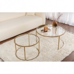 Juego de mesa de centro Belarus Oro Practica Hogar