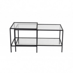 Juego de mesa de centro Sevay Negro Practica Hogar