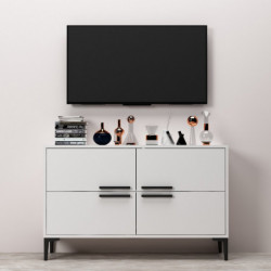 Mueble TV Ctn Blanco Practica Hogar