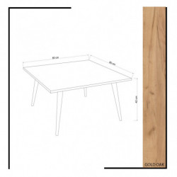 Mesa de centro Leyman Roble Practica Hogar