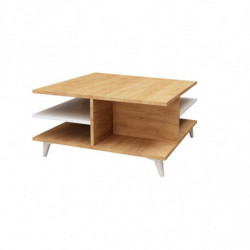 Mesa de centro Skull Roble Blanco Practica Hogar