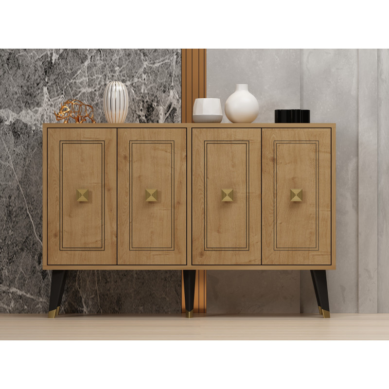 Aparador Hartın Roble Zafiro Oro Practica Hogar Aparador Hartın Roble Zafiro Oro Practica Hogar