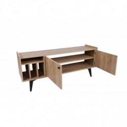 Mueble TV Astana Roble Negro Practica Hogar
