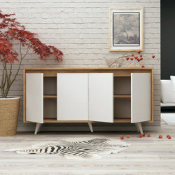 Aparador Shans Roble Blanco Practica Hogar