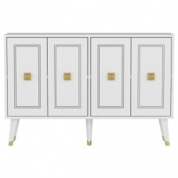 Aparador Hartın Blanco Oro Practica Hogar