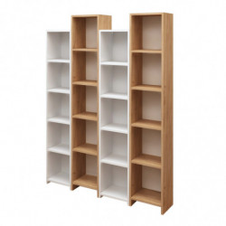 Librería Semm Roble Blanco Practica Hogar