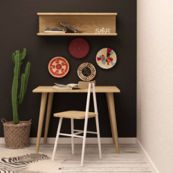 Escritorio de estudio Fluse Roble Practica Hogar
