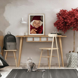 Escritorio de estudio Soomin Roble Gris Practica Hogar