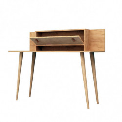 Escritorio de estudio Soojin Roble Blanco Practica Hogar