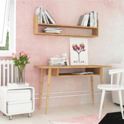Escritorio de estudio Muty Roble Practica Hogar