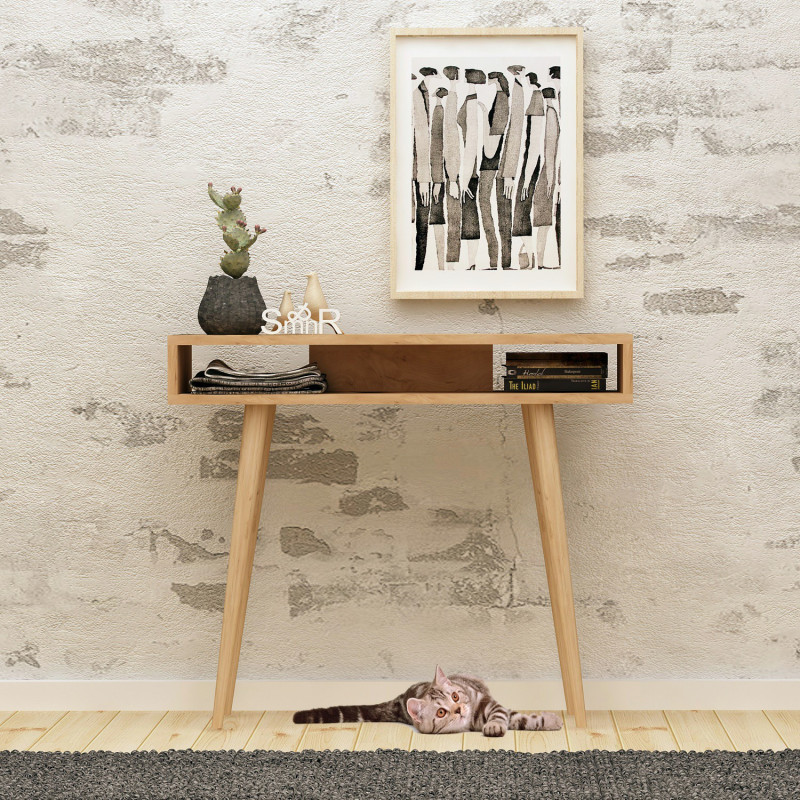 Consola Ottoke Roble Blanco Practica Hogar Consola Ottoke Roble Blanco Practica Hogar