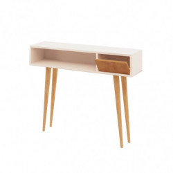 Consola Kiogi Roble Blanco Practica Hogar