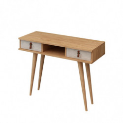 Consola Lawen Roble Blanco Practica Hogar