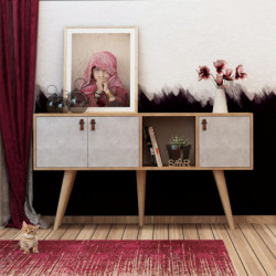 Consola Plamen Roble Blanco Practica Hogar