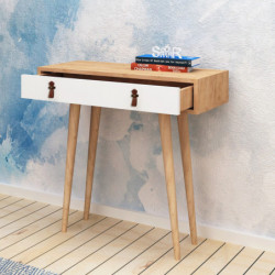Consola Dokka Roble Blanco Practica Hogar