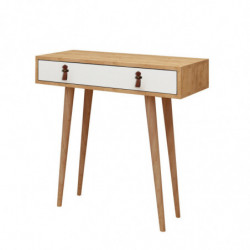 Consola Dokka Roble Blanco Practica Hogar