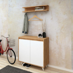 Recibidor Obsoyo Roble Blanco Practica Hogar