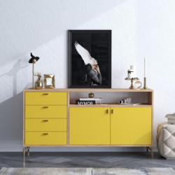 Aparador LİORA Roble Amarillo Practica Hogar