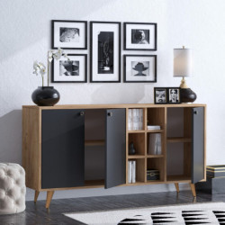 Aparador VEİT Roble Negro Practica Hogar