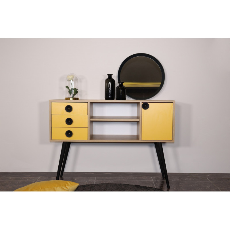 Consola HAVANA Roble Amarillo Practica Hogar Consola HAVANA Roble Amarillo Practica Hogar
