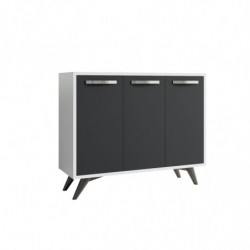 Gabinete multiusos Piffa Blanco Antracita Practica Hogar