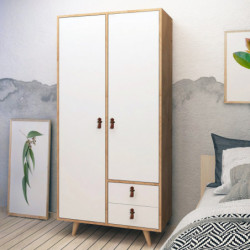 Armario Musso Roble Blanco Practica Hogar