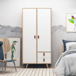 Armario Musso Roble Blanco Practica Hogar