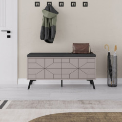Zapatero Dune Bench Moca claro Practica Hogar