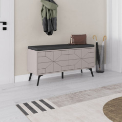 Zapatero Dune Bench Moca claro Practica Hogar