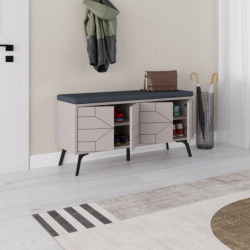 Zapatero Dune Bench Moca claro Practica Hogar