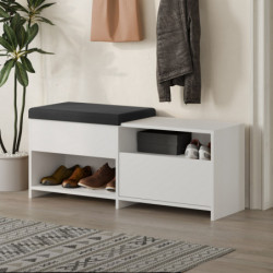 Zapatero Filux Bench Blanco Practica Hogar