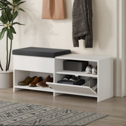 Zapatero Filux Bench Blanco Practica Hogar