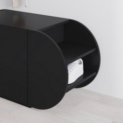 Zapatero Pozy Shoe Bench Negro Practica Hogar