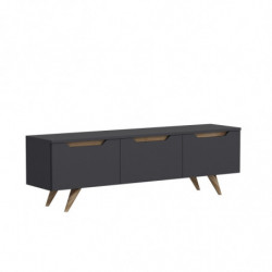 Mueble TV Prag Antracita Roble Practica Hogar