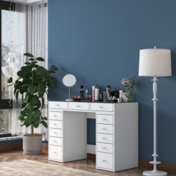 Mesa de maquillaje BJ105 2716 Blanco Practica Hogar