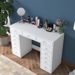 Mesa de maquillaje BJ106 2881 Blanco Practica Hogar