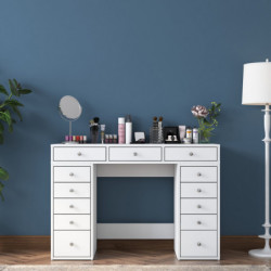 Mesa de maquillaje BJ106 2881 Blanco Practica Hogar