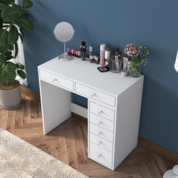 Mesa de maquillaje BJ108 2437 Blanco Practica Hogar