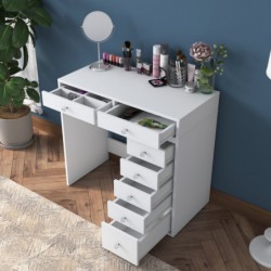 Mesa de maquillaje BJ108 2437 Blanco Practica Hogar